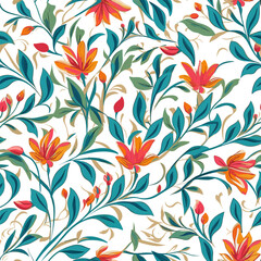 seamless pattern with flowers