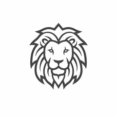 Fototapeta na wymiar Lion Logo. Generative AI