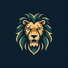 Fototapeta na wymiar Lion Logo. Generative AI