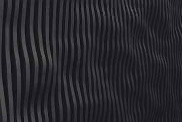 Illustration 3d renders the background of wavy lines in dark color. perfect for wallpaper, wall decoration. flyer.