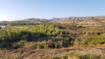 View of the plain mountains