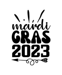 MARDI GRAS 2023 svg design