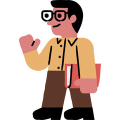 glasses man illustration