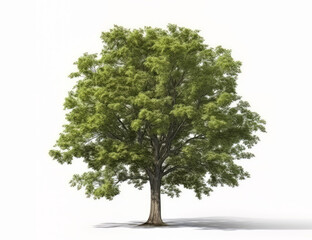 Obraz premium Americana elm plant isolated on white background, Generative AI
