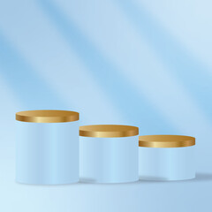 Premium Color Vector Podium background 