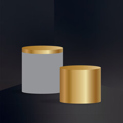 Premium Color Vector Podium background 