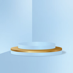 Premium Color Vector Podium background 