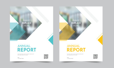 Cover design for annual report and business catalog, magazine, flyer or booklet. Brochure template layout. A4 cover vector EPS-10