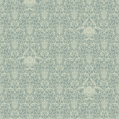 Classic seamless pattern. Design elements hand-drawn with pen and ink. Classic vintage background. Vector ornament for fabric, wallpaper and packaging.