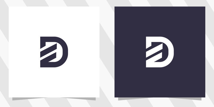 letter df fd logo design