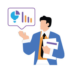 Teamwork success. Flat design business people concept. Vector illustration concept for web banner, business presentation, advertising material.