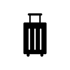 Vector element of Luggage, Glyph icon.