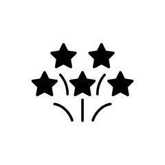 Obraz premium Vector element of Five Star explosion, Glyph icon.