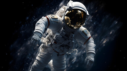 an astronaut floating through space - generative ai
