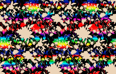 seamless pattern with  colorful theam