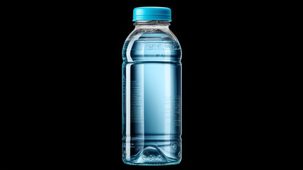 Transparent water bottle, environmental and water protection, drinking is good for your health