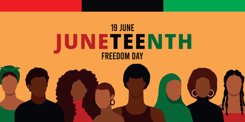 Juneteenth Freedom Day Background Event Breaking the Chains
