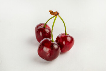 Obraz na płótnie Canvas cherries isolated on a white background 4