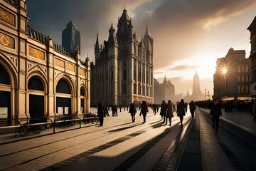 Obraz premium city at night