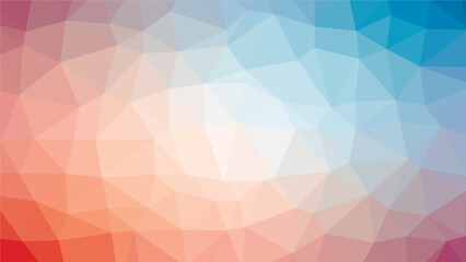 Fototapeta premium Multicolor polygon pattern. Low poly design 