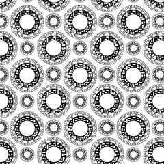 abstract doodle froral pattern seamless background