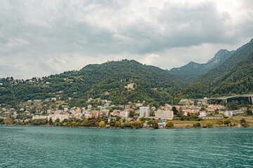 Obraz premium view of the town of swizerland country