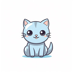 Fototapeta premium cartoon cute little cat