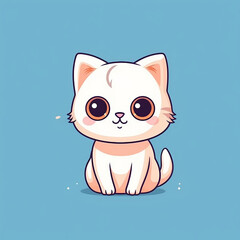 cartoon cute little cat