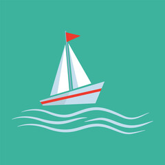 Cartoon summer elements, travel, beach, summertime accessory. Exotic fruits vector illustration. Palm and serfing board. Umbrella