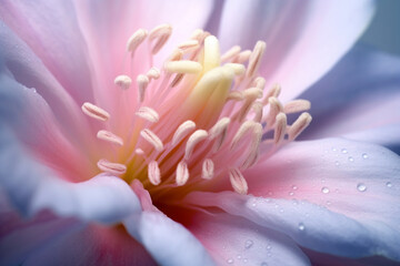 Obraz na płótnie Canvas AI Generative A close-up of a delicate flower blooming
