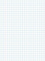 Notebook paper background. Squared paper sheet background
