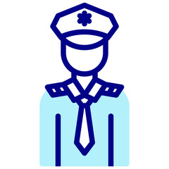 policeman avatar vetcor icon