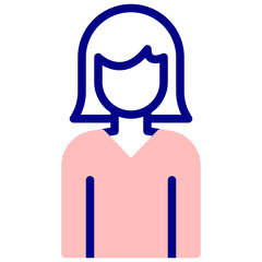 woman avatar vetcor icon