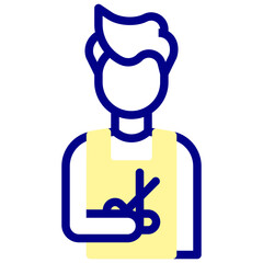 barber avatar vetcor icon