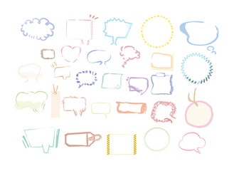 吹き出しのイラスト素です