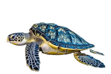 Obraz premium Flatback sea turtle, generative artificial intelligence 
