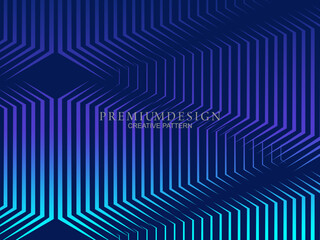 Premium background design with diagonal dark blue stripe pattern. Vector horizontal template for digital lux business banner, contemporary formal invitation, luxury voucher, prestigious gift certifica