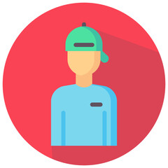 boy avatar vector icon