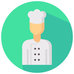chef, avatar vector icon
