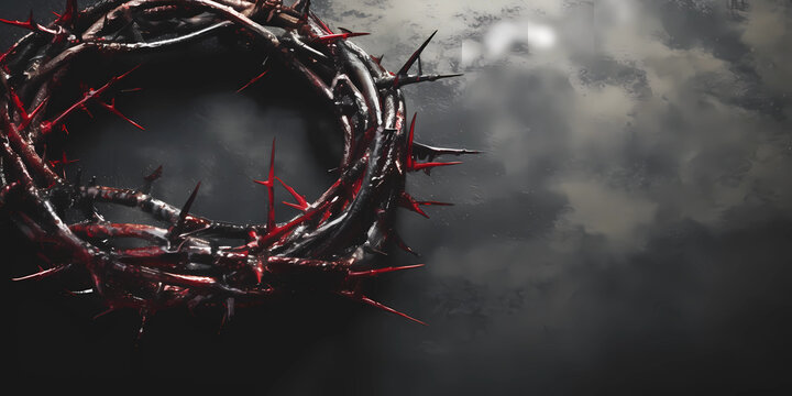rown of thorns of Jesus.Generative AI