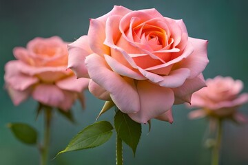 awsome flowers and bundles of red and pink flowers and trees genratibve ai techgnology