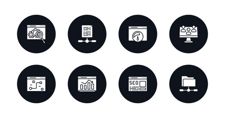 symbol for mobile filled icons set. filled icons such as monitoring, sharing archives, speed, lead, tactical, graphic, home page, shared folder vector.