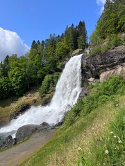 Naklejka na ściany i meble Steinsdalsfossen Steinsdal Waterfall Norheimsund Hardanger Norway