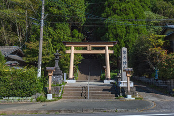 熊本 幣立神社 門前風景