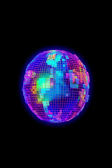 disco ball with lights