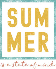 Summer is a State of Mind,
Summer SVG, Retro Summer SVG