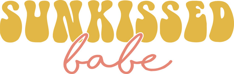 Sunkissed Babe,
Summer SVG, Retro Summer SVG