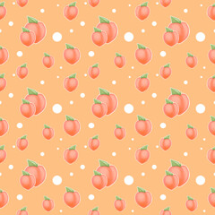 Peach background pattern seamless