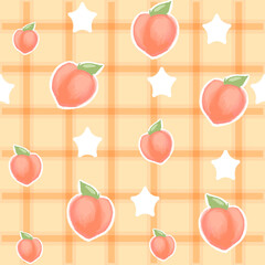 Peach background pattern seamless