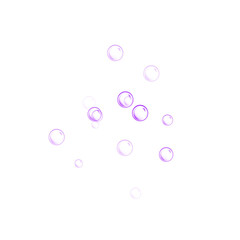 soap bubbles on a white background